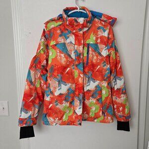 Marsnow Aquitech Multi-color, Puffer Removable hood Sporty Contemporary Women XL